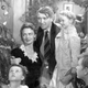 Jimmy Stewart and his family at the end of Its a Wonderful Life